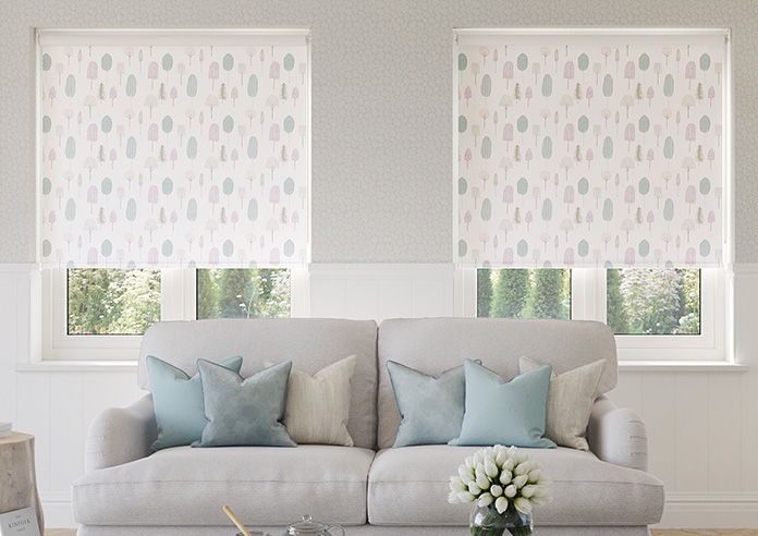 Forest Ramble, Evening Pinks - Roller Blind - Image 3